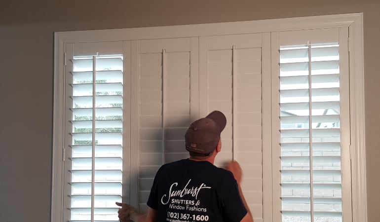 Installation of plantation shutters in Fort Myers
